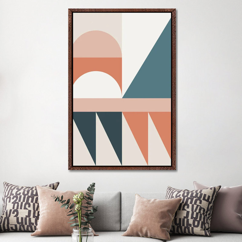 Cirque III - Print on Canvas, 152.5 cm H x 101.5 cm W, Brown Framed