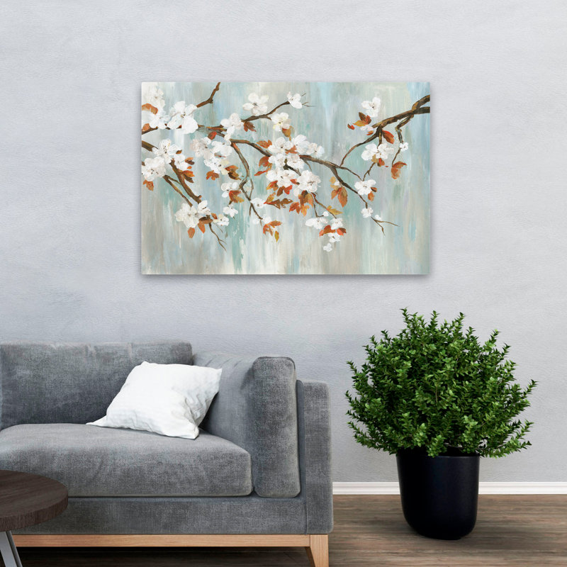 Paysage, nature, plantes, fleurs, fleurs dorées I, art mural, H 32 po x l 48 po