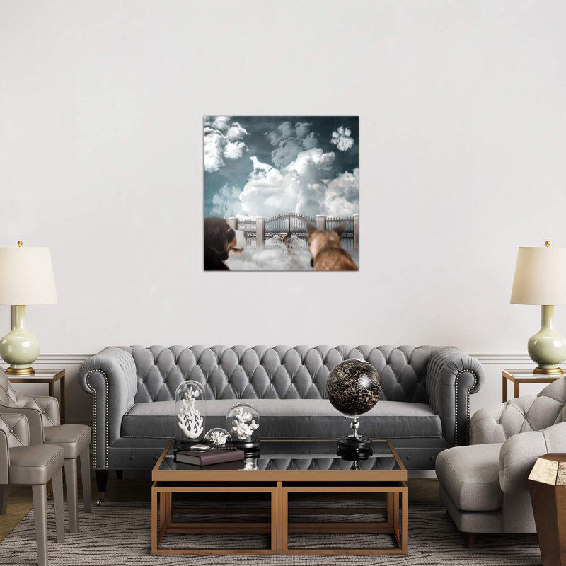 Dog Heaven by Shaun Ryken - Wrapped Canvas Giclee Art Print, 45.72 cm H x 45.72 cm W x 1.91 cm D