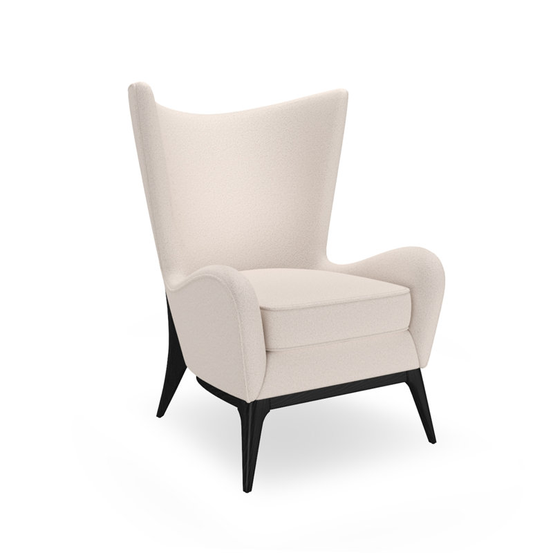 Caracole Upholstery Wingback Chair, White