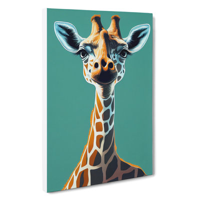Pleasing Giraffe - Wrapped Canvas