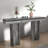 54" Narrow Console Table Sofa Table with Back Hidden Storage-1175940090