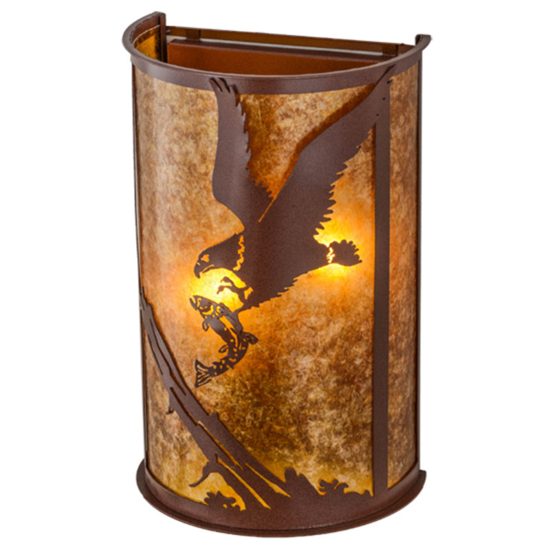 Strike Of The Eagle 2 - Light Flush Mounted Sconce