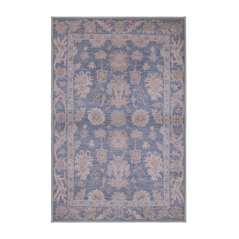 Tapis oriental bleu Chaput, Rectangle 5 pi x 7 pi