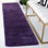 Tapis performance à poil long de couleur unie Bertle Milan