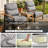 Smishape Outdoor Cushion Set Of 2, 6 Inch Deep Seat Patio Furniture Cushions With Removable Cover,Replacement Patio Cushion Set For Chair,Sofa,Loveseat-83282633-83282678