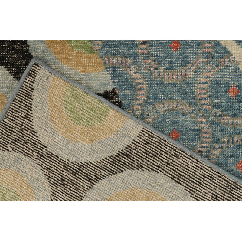 Distressed Homage Hand Knotted Wool Animal Print Area Rug, Rectangle 14' x 20'