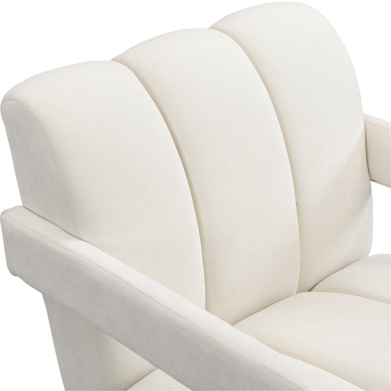 Fauteuil moderne pour espace de vie - 26,3 po, en forme de L, rembourrage épais, capacité de charge maximale de 228 lb, poids