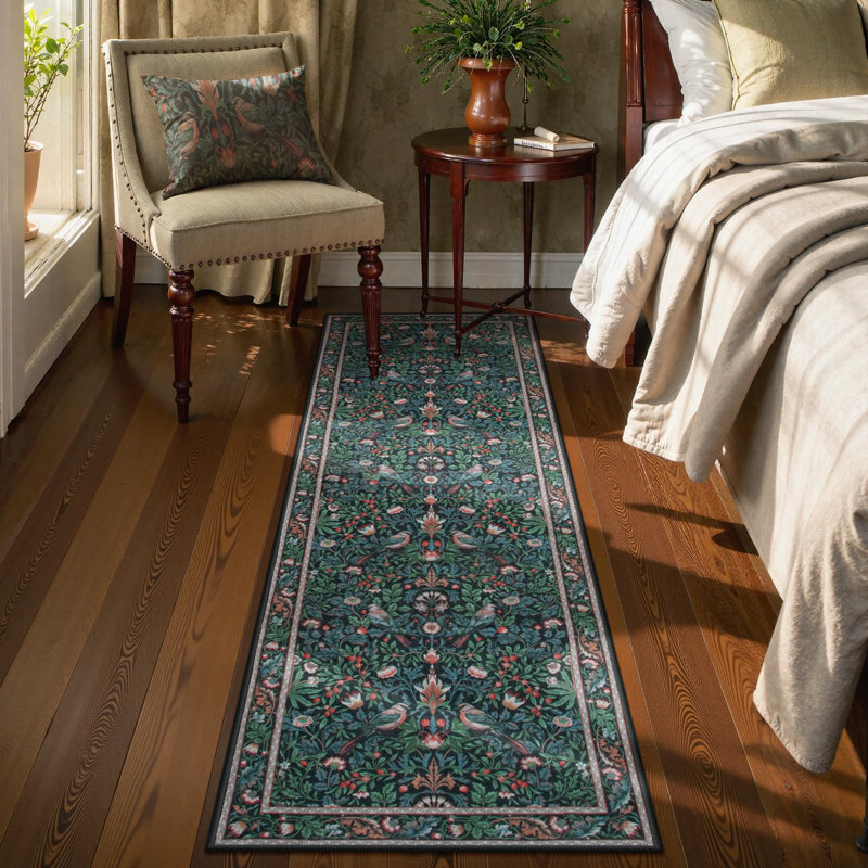 Tapis de couloir lavable à la machine avec envers antidérapant Vintage, Tapis de couloir 2 pi x 6 pi