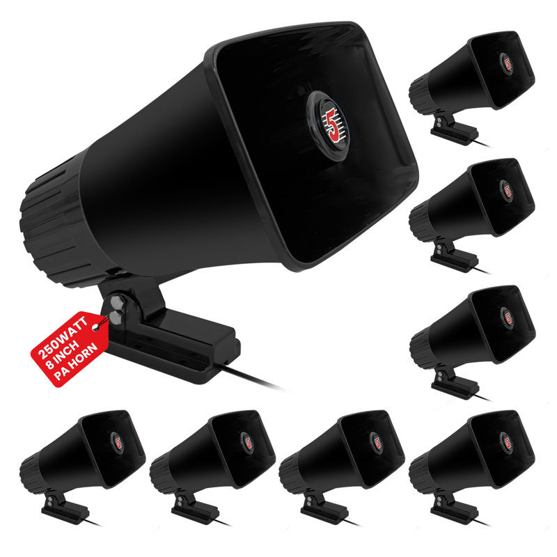 5 haut-parleurs de klaxon de sonorisation 8 pièces 8 pouces 65 W Système audio haut-parleurs d'extérieur 8Ohm Reflex Megaphone