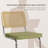 6 - Person Dining Table Sets With 70.8'' Oval Dining Table & 4 Upholstered Rattan Dining Chairs-573132502-573132505