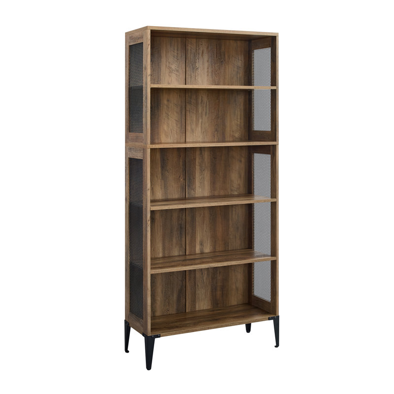 Valery Bookcase, Rustic Oak