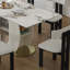 Ensemble 5 pièces de table et chaises de salle à manger avec armoire de rangement et base robuste-108169559