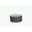 Outdoor Patio Round Daybed with Retractable Canopy and Storable Table-1910798212