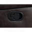 Causeuse coulissante brune avec console