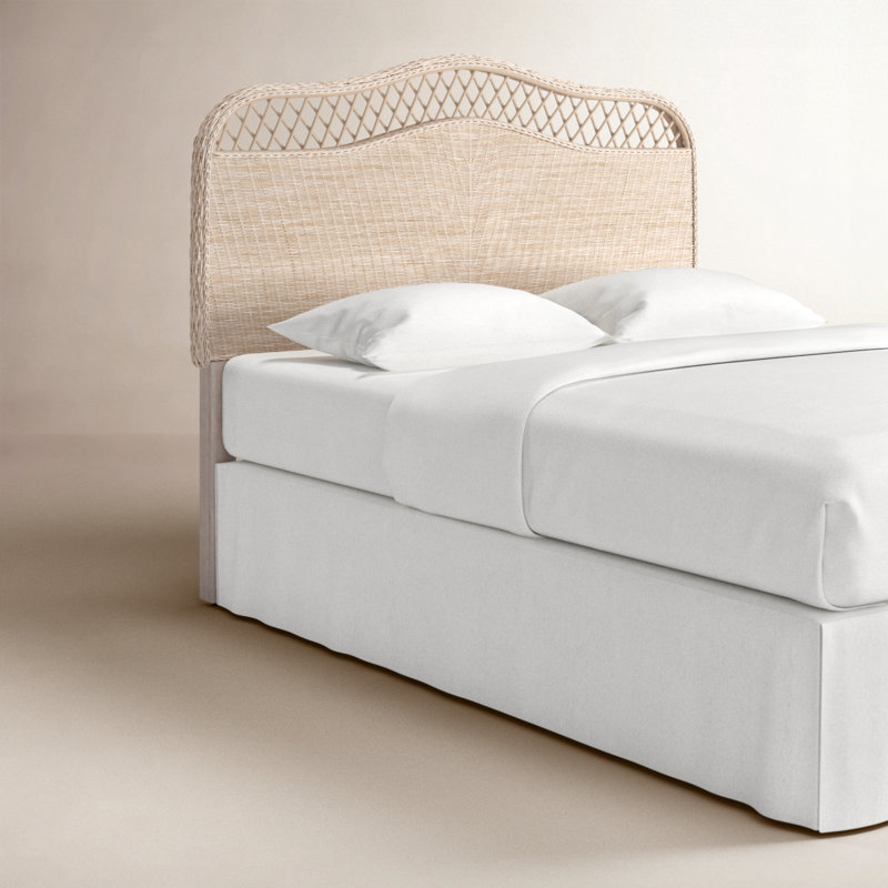 Almus Headboard, Queen, White Washed