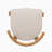 Acacia Wood Armless Outdoor Dining Chair with Cushions Set