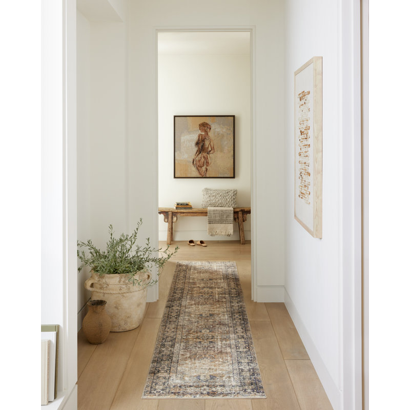 Amber Lewis x Loloi Morgan Sunset / Ink Area Rug feat. CloudPile, Runner 2' x 5'