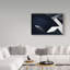 « blue white abstract », reproduction d’impression sur toile tendue-1668865754