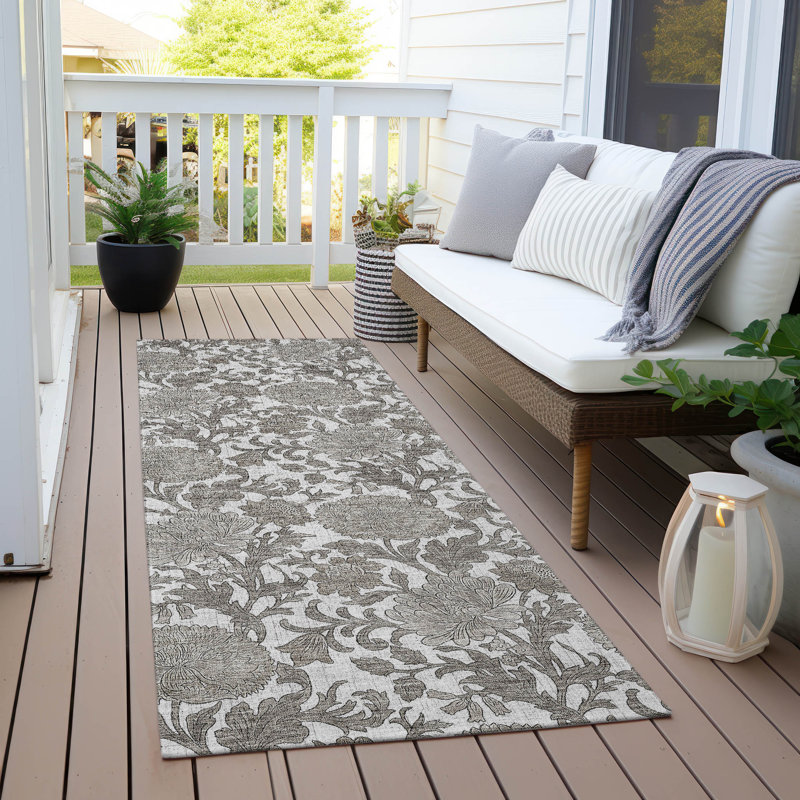 Tapis intérieur / extérieur Ayush, Tapis de couloir 2 pi 3 po x 7 pi 6 po