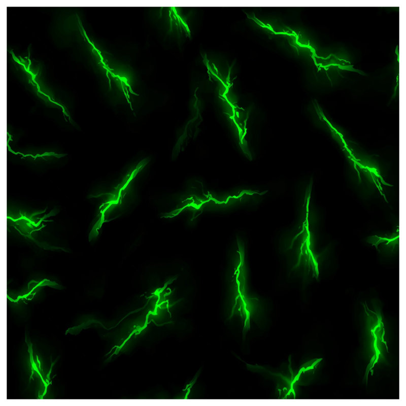 Édredon Green Lightning Bolts, Simple extra long