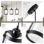 Ensemble de 3 luminaires suspendus noirs pour îlot de cuisine, luminaire suspendu moderne pour îlot de cuisine avec verre de lait, mini luminaire suspendu pour évier de salle à manger, OS-3014-3PBK