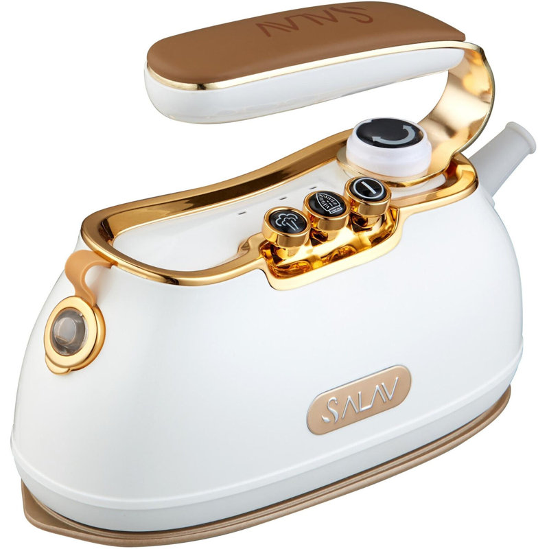 SALAV IS-900 Retro Edition Duopress Garment Steamer + Iron, Pearl