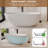 Rippey Casainc Freestanding Soaking Solid Surface Resin Stone Bathtub