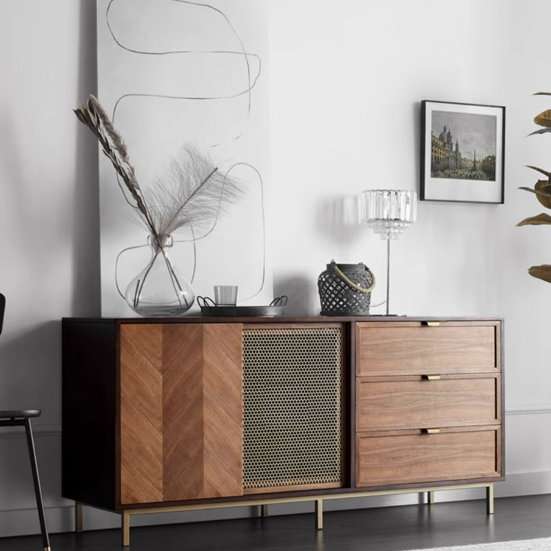Buffet léger de luxe moderne, 31.5" H x 70.87" W x 17.72" D