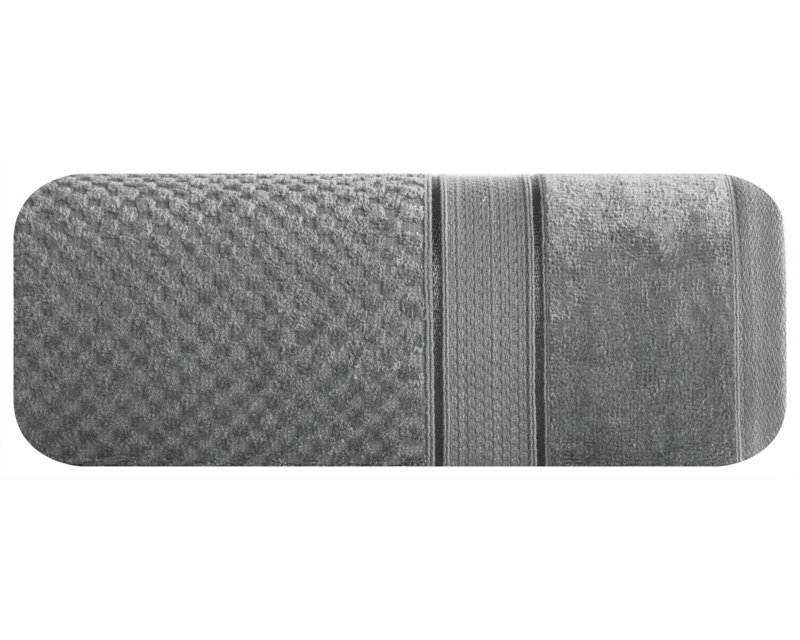 Kirsha Midweight Jacquard Hand Towel, Steel