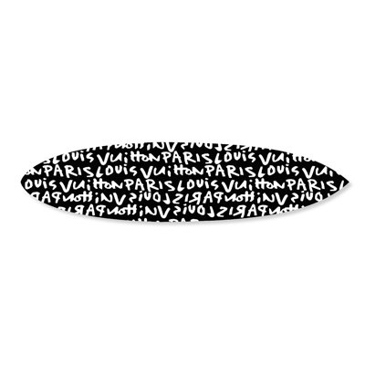 Frenchie Graffiti Decorative Acrylic Surfboard by Oliver Gal