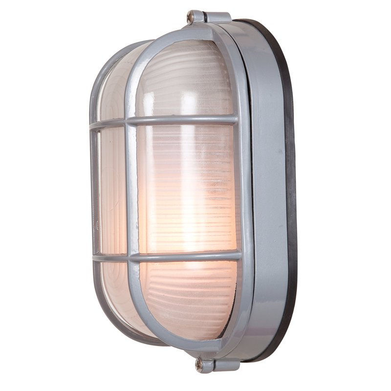 Yockey 1 - Bulb Outdoor Bulkhead Light, Satin