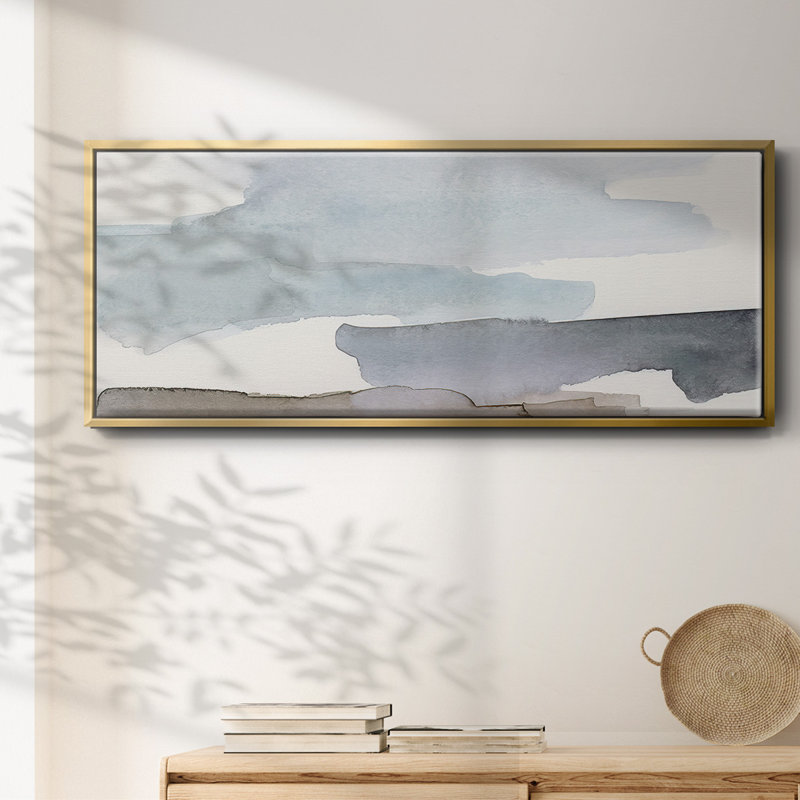 Coastal Tones III - toile encadrée, H 20 po x l 50 po
