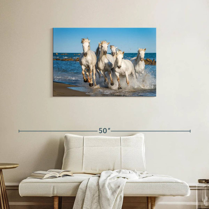 Brampt Camargue Horses, H 24 po x l 36 po