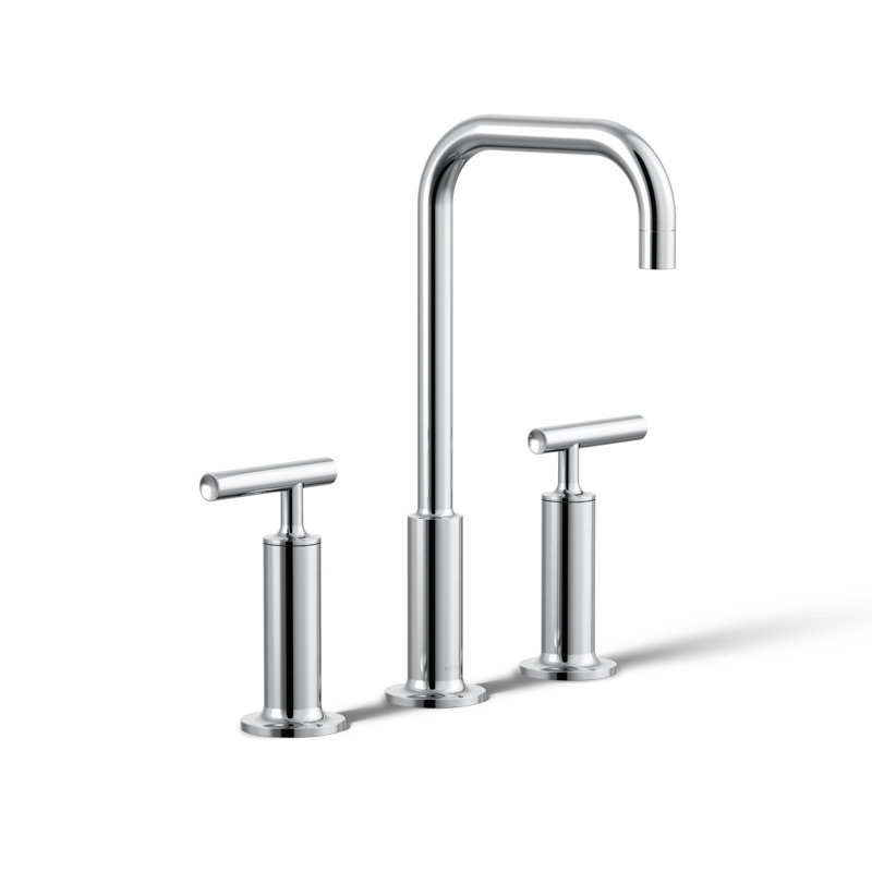 Robinet de salle de bain Purist®, Or poli éclatant de style moderne