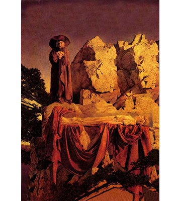 Reproduction d’art graphique « scene from snow white » par maxfield parrish-sans cadre