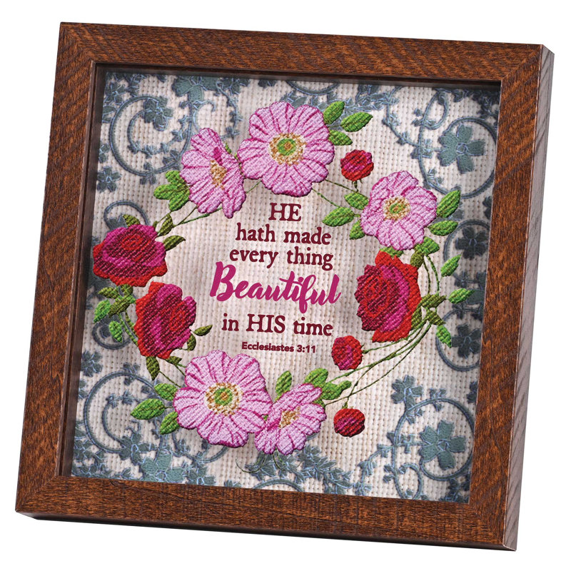 Art encadré «He Hath Made Every Thing» 8 x 8