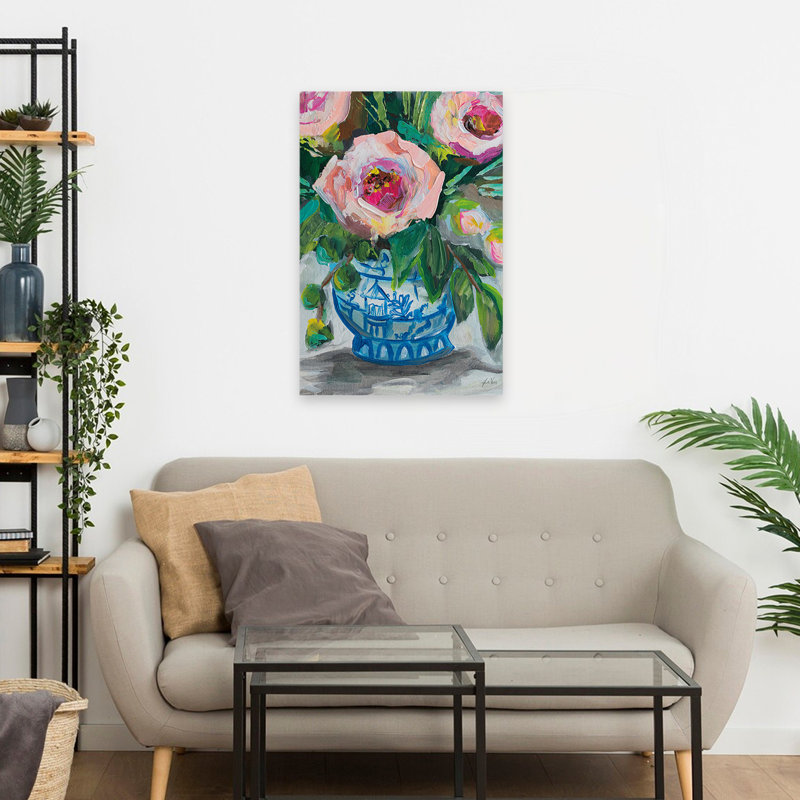 Contemporary And Preppy Feeling Rosy, 24" H x 16" W