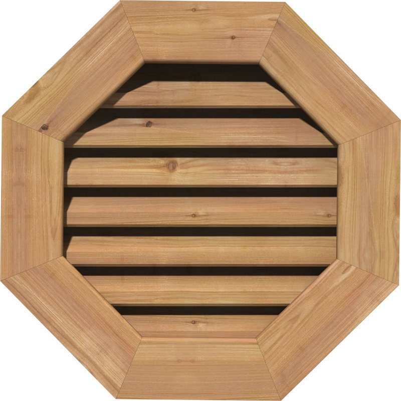 Grille d'aération en cèdre, bois, H 19 po x l 19 po