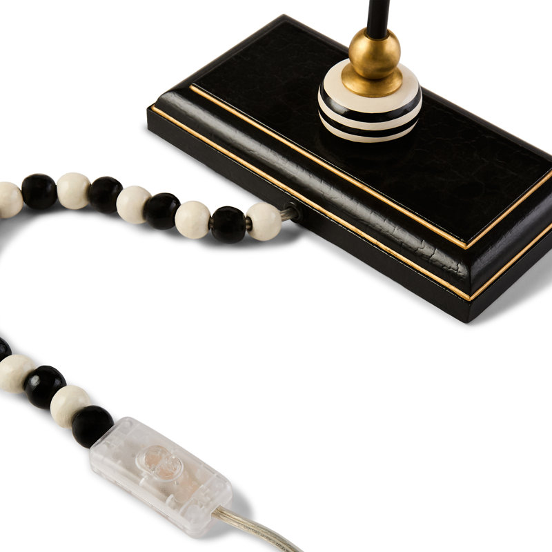 Black and White Library Lamp