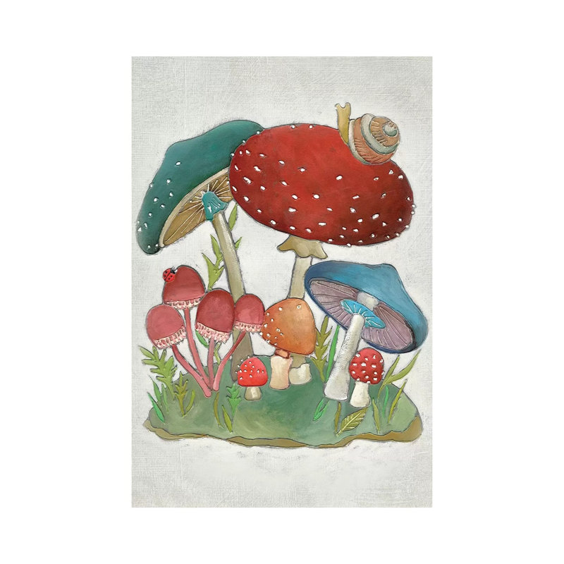 Mushroom Collection I by Chariklia Zarris - Wrapped Canvas Gallery-Wrapped Canvas Giclée, 66.04 cm H x 45.72 cm W