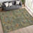 Machine Washable Indoor/Outdoor Chantille ACN2480 Floral Rug-1285951948-1285951963