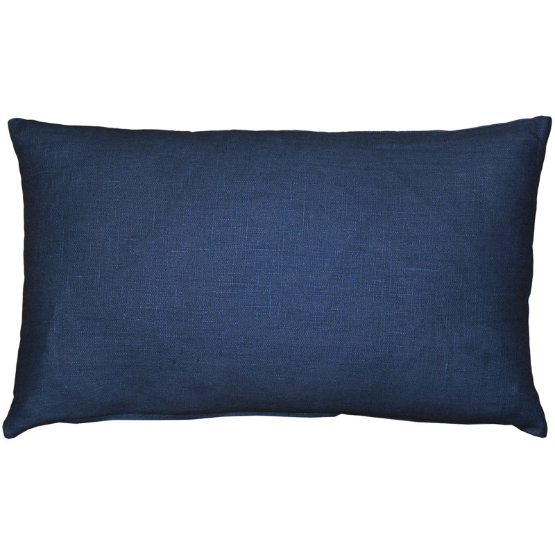 Tuscany Linen Throw Pillow, Indigo Blue