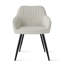 Fauteuil de salle à manger rembourré moderne avec dossier capitonné Channel-239693669
