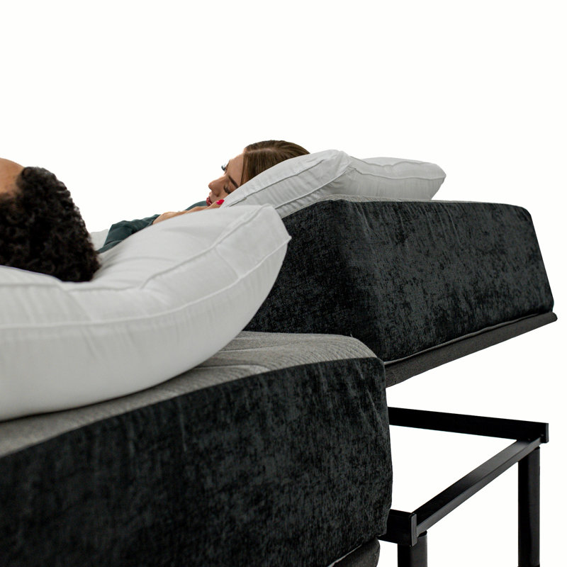 Bridgevine Home King Size Flex Head Quick Assembly Adjustable Bed Frame With Voice Activated Controls