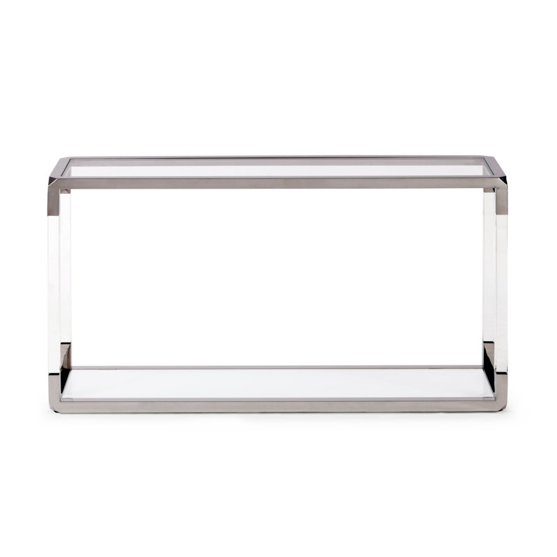 Abubakary 55'' Glass Top Console Table