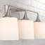 Éclairage pour meuble-lavabo à intensité variable en acier 3 lumières avec support Pudsey-1363113552