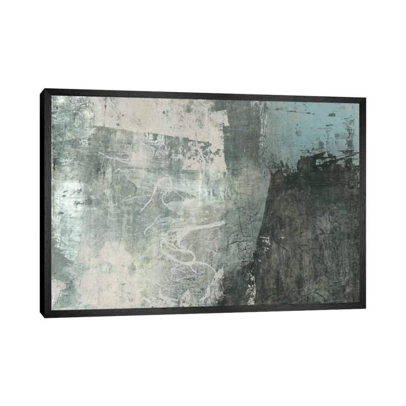 Grey & Blue I, 45.72 cm H x 66.04 cm W, Black