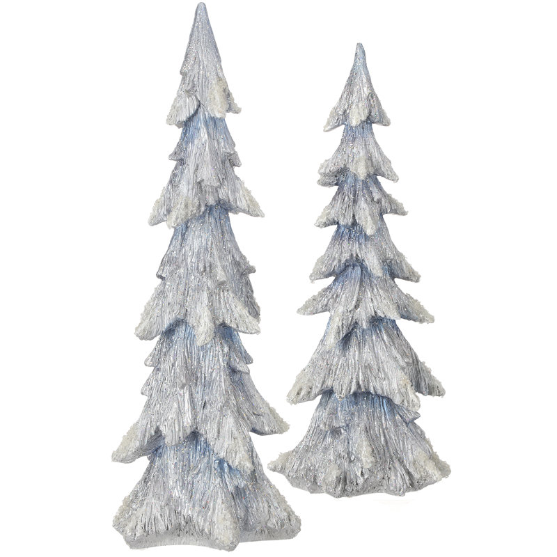 Arbre à neige en résine 17,5 po