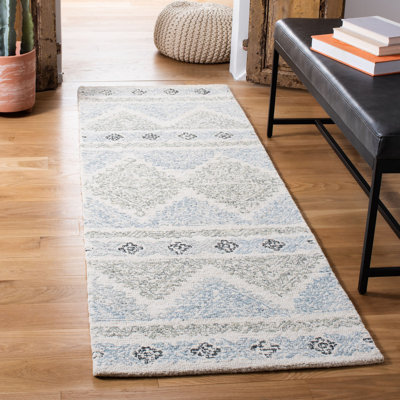 Tapis en laine et coton touffeté à la main Garduno